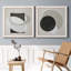 Moderniste Neutre III, ensemble de 2 reproductions d'art sur toile encadrées-1143163463-1143163481