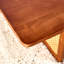 Table basse rectangulaire de style chinois en imitation de vent en rotin de couleur noyer, table basse rectangulaire en bois massif, petite table de salon familiale.