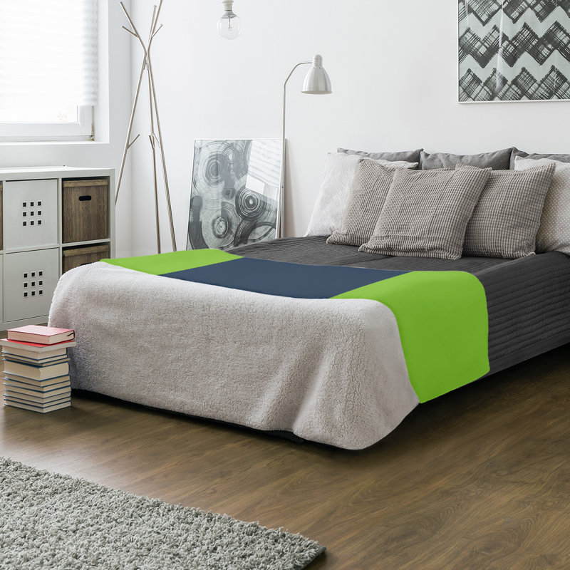 Couverture en molleton Boston Basketball, l 60 po x L 80 po, Blanc / Vert / Or