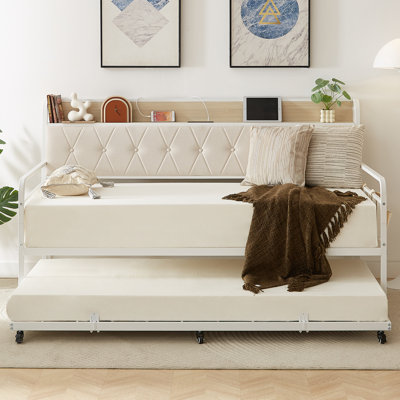 Twin Daybed With Trundle by Ebern Designs