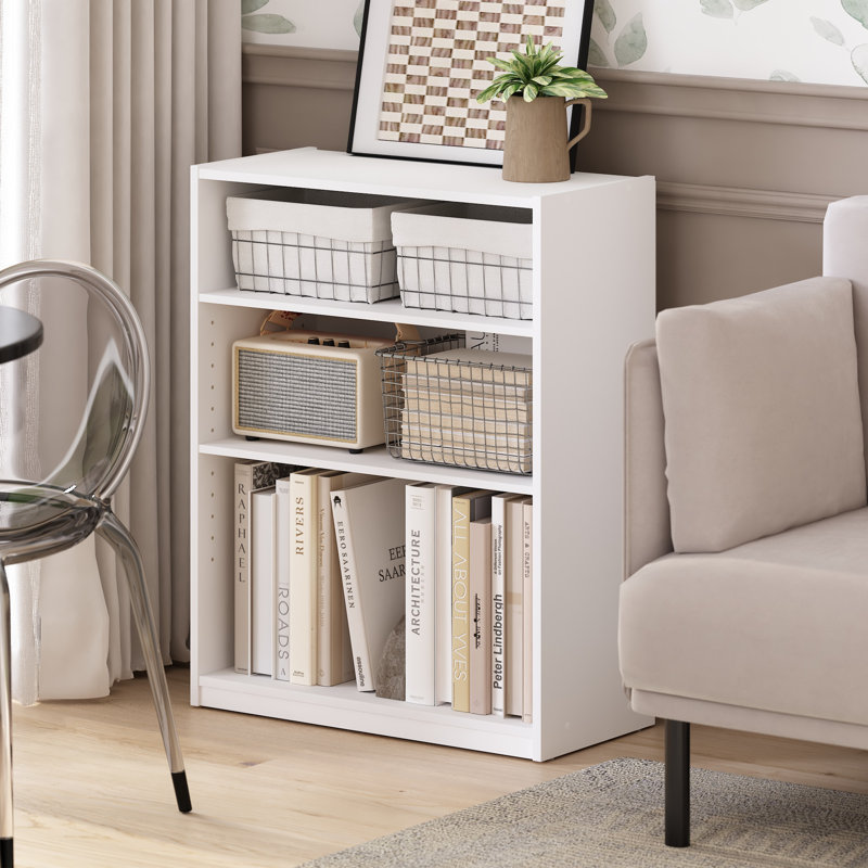 Bibliothèque Millwood Pines Divyne, bibliothèque avec tablettes réglables, (3 tablettes) H 31,65 po x l 24,8 po x P 11,61 po