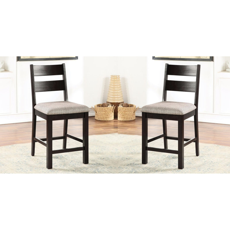 2 chaises de salle à manger, gris, dossier, siège en tissu rembourré / gris 2 pièces, siège, dossier