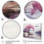 Mauve, fleur de cerisier mauve au bord du lac II, art mural 4 pièces-1737629343