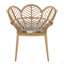 Chaise d'extérieur en osier, ensemble de 2