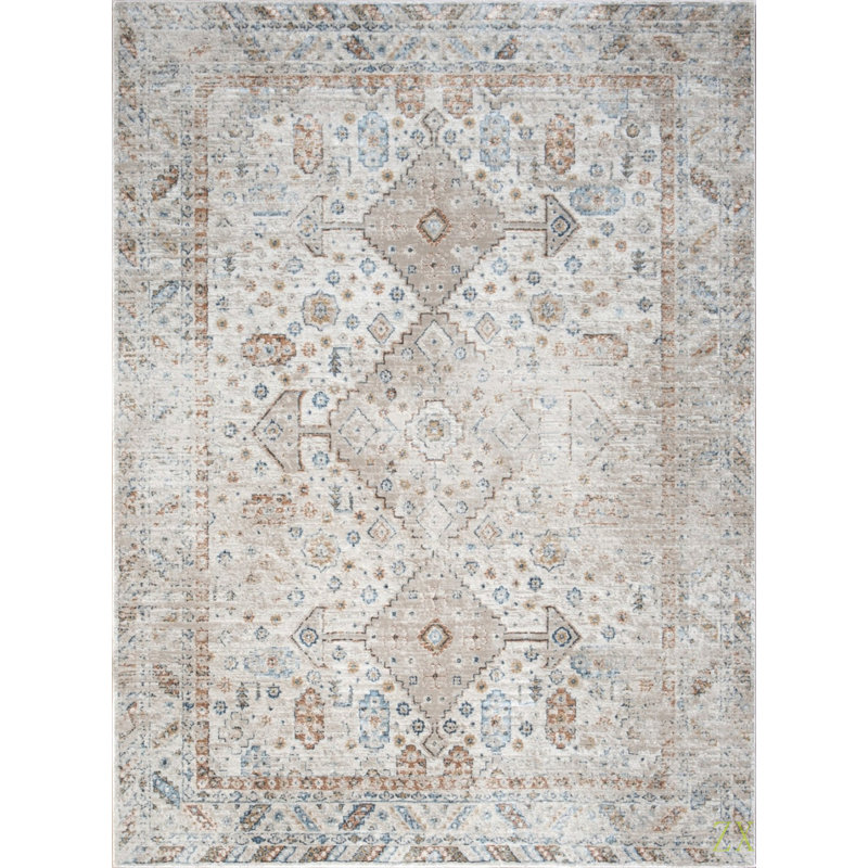 Noble GC_GEN7002 5 Ft. 3 In. X 7 Ft. 3 In. Area Rug, Rectangle 5'3" x 7'3"