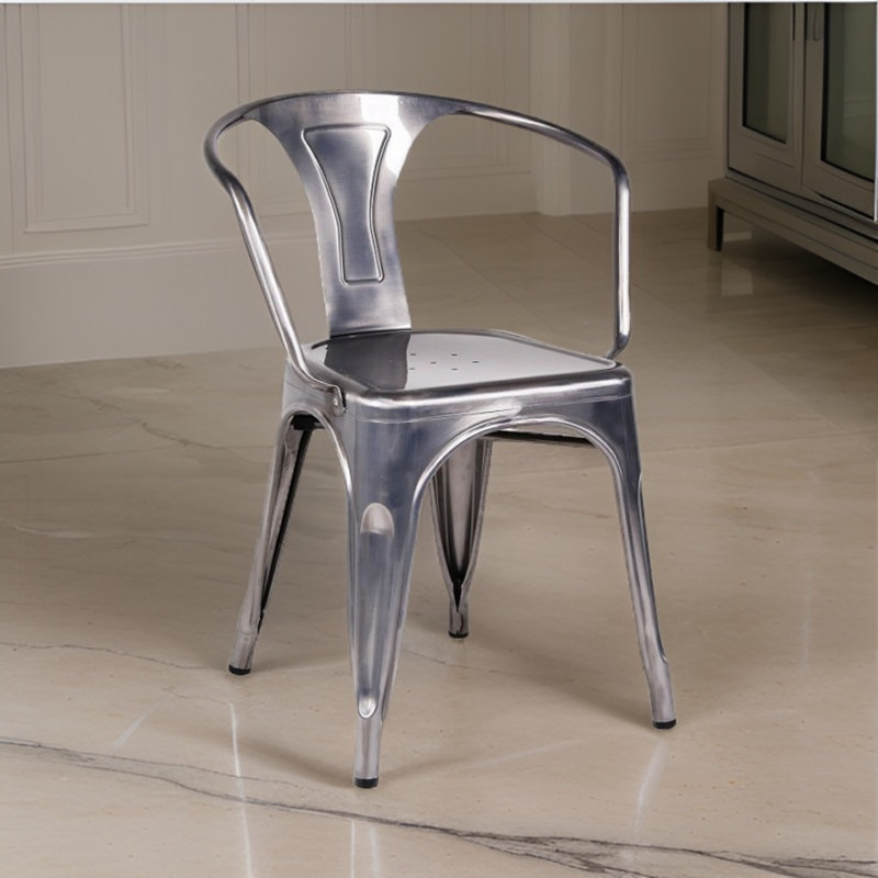 Jennalyn 17.4'' H Metal Stacking Armchair