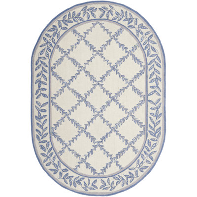 Roseta Hand Hooked Wool Pile Geometric Rug