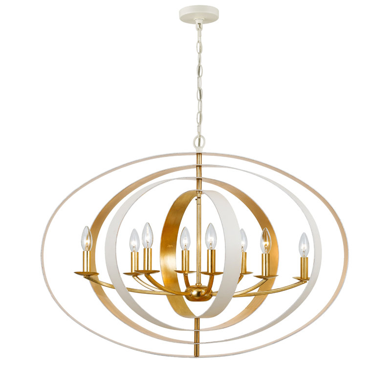 Alph 8-Light Candle Style Globe Chandelier