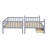 Wood Bunk Bed With 2 Drawers, With Ladder And Safety Guardrails, Convertible Into 2 Beds-314009048