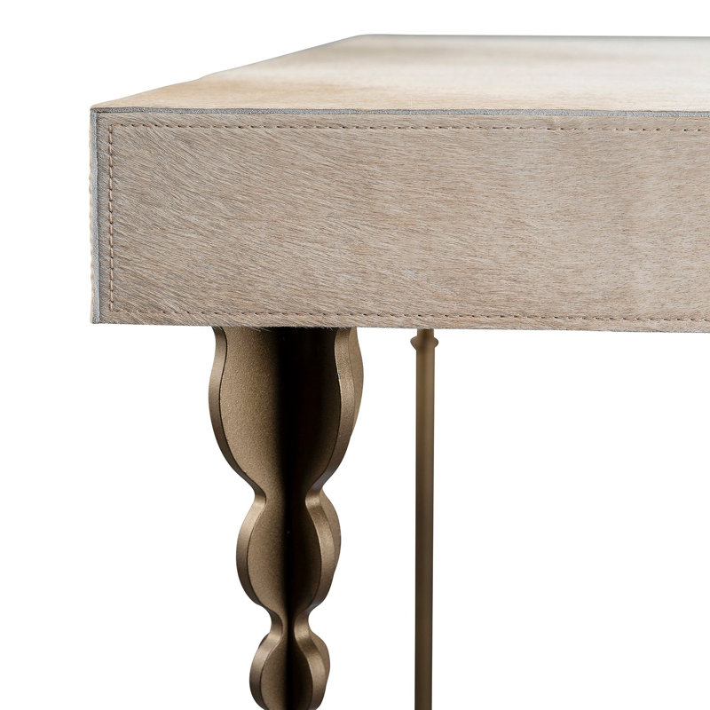 Nguni Console Table, 31.5" H x 48" W x 18" W, Oxidized