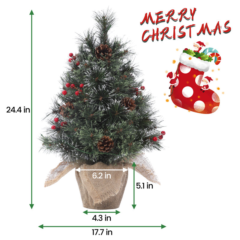 Arbre de Noël artificiel éclairé 24,4 pi