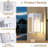 Dusk To Dawn 1 Light Classic Outdoor Wall Sconce With Cylinder Glass Shade And Rectangular Metal Frame, White Waterproof For Porch, Patio-708593086