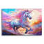 Art mural en verre épique «Galloper Spirit» par Dean Russo, 24 po x 16 po-117540162