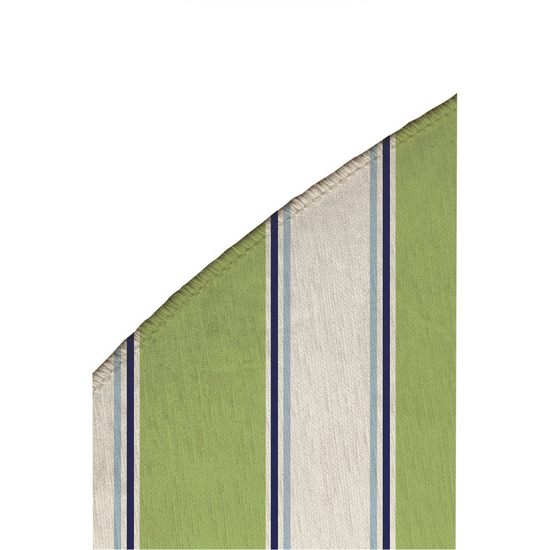 Tapis d'extérieur à rayures Cabana, Rond 5 pi