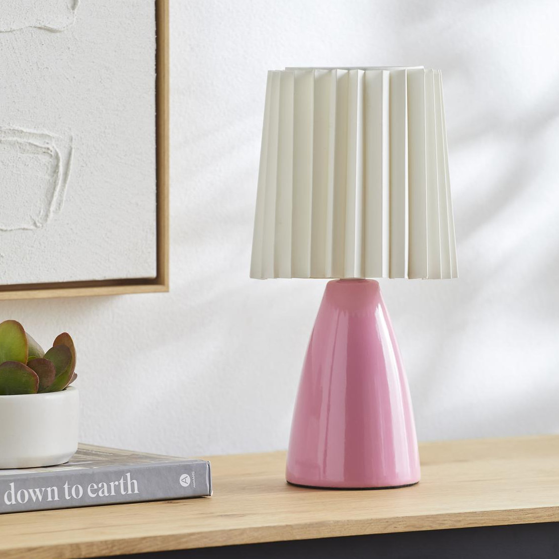 Juliette Ceramic Table Lamp, Pink