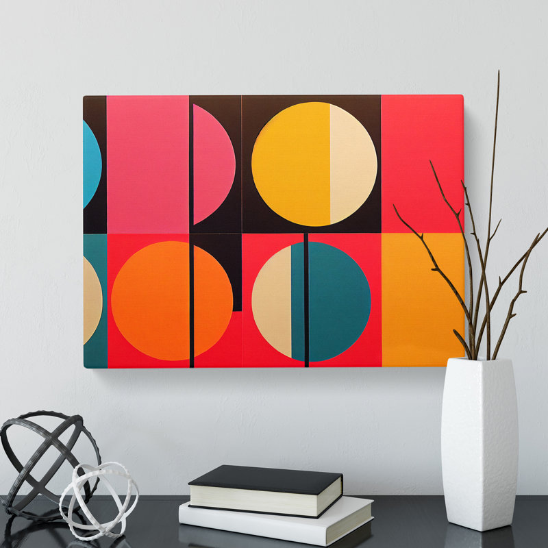 Scandinavian Abstract Art Vol.2 - Wrapped Canvas, 50cm H x 76cm W x 3cm D