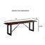 Banc en métal 1pc