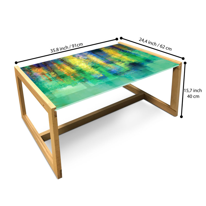 Iratze Sled Coffee Table, 40cm H x 91cm W x 62cm D