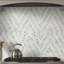 Auralie Luni 11 in. x 14 in. Polished Marble Mosaic Floor and Wall Tile