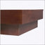 Table basse de rangement d'inspiration rétro en bois d'acacia italien, alliant charme rétro et fonctionnalité moderne