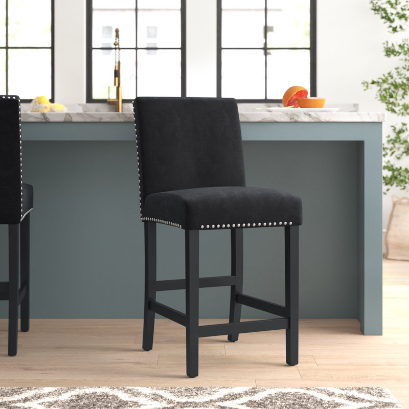 Cadagan 24.5'' Counter Stool, Black