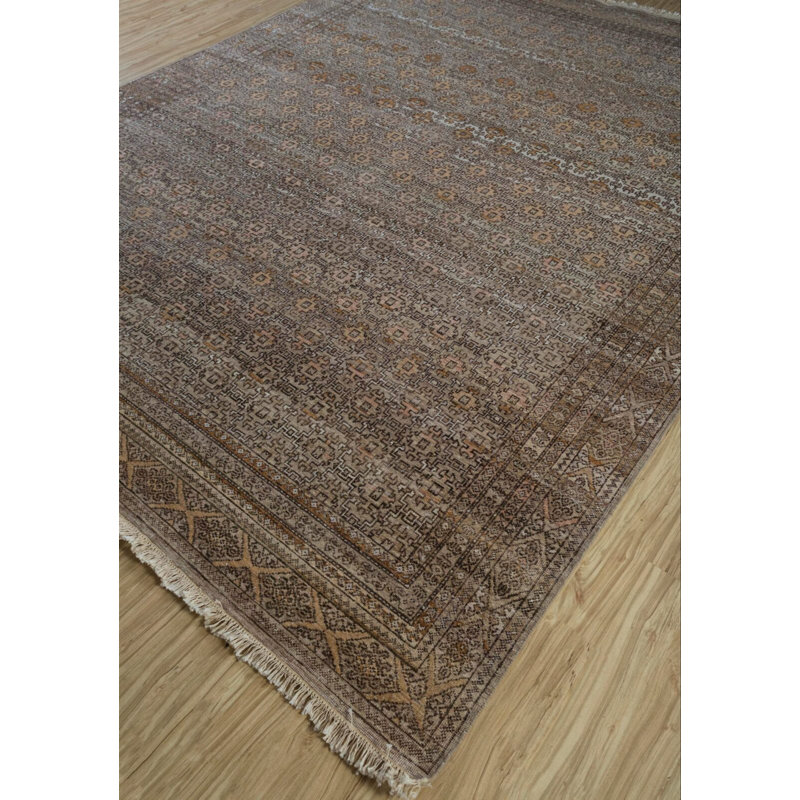 Tapis noué à la main de style rétro Dover