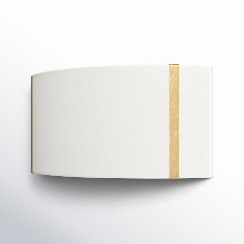 Altman Steel Flush Mounted Sconce, Antique Gold