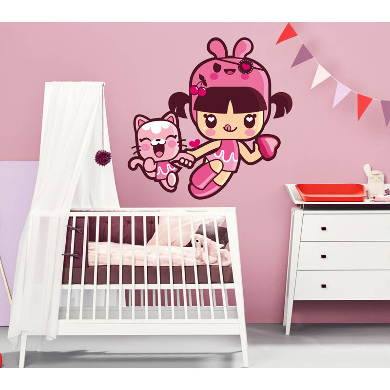 Adhésif décoratif petite fille, H 46 po x l 46 po