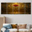 Zaid - Ensemble de 5 décorations murales roses-106158268