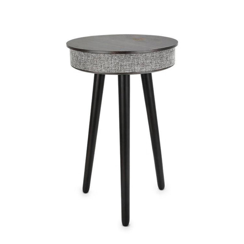 Table intelligente Rusée avec haut-parleur et chargeur sans fil, Noir
