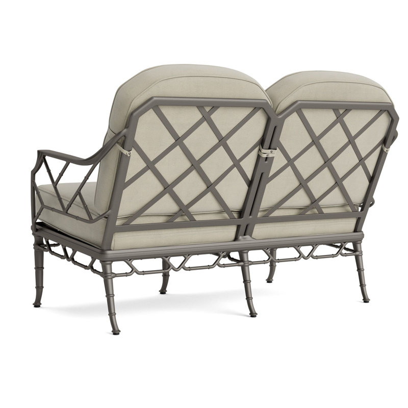 Calcutta Outdoor 2 - Seat Loveseat, Fusion Charcoal, Mica