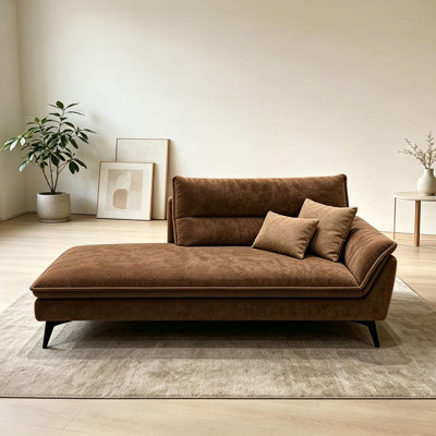 Chaise longue de loisirs en tissu de style rétro