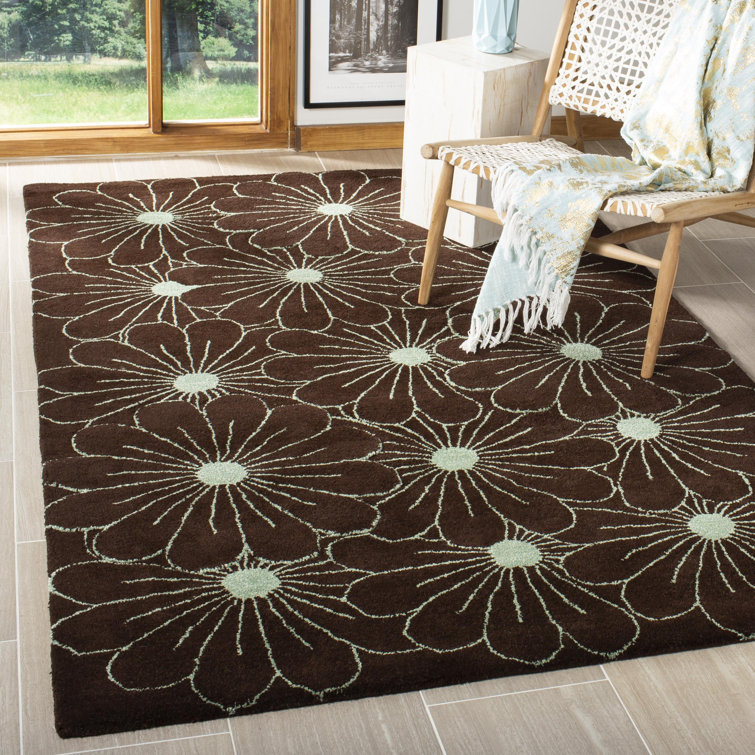 Avayah Soho Hand Tufted Wool And Viscose Floral Rug