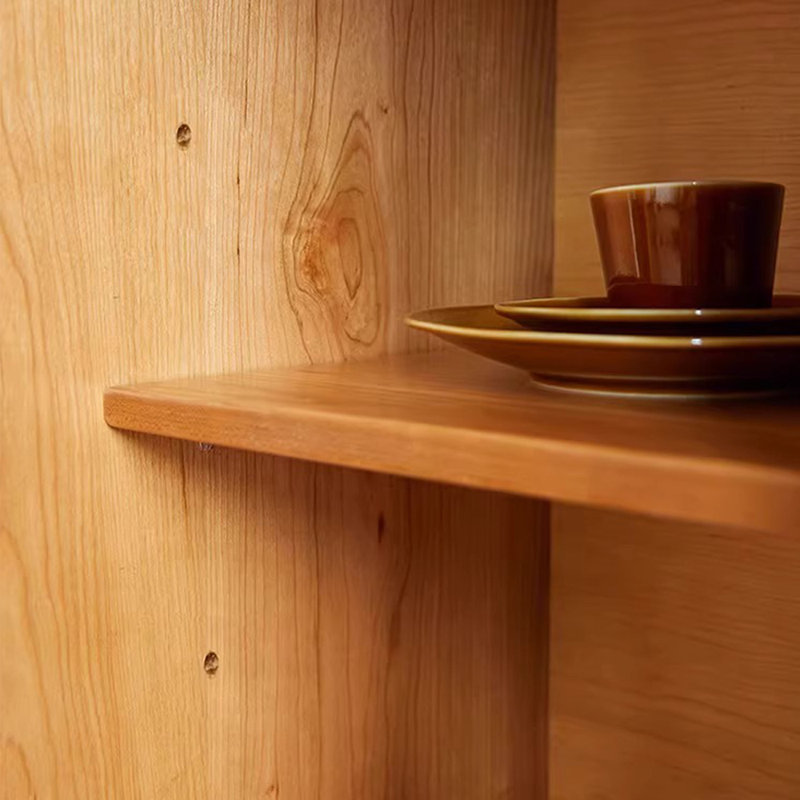 Modern Minimalist Solid Wood Entryway Cabinet