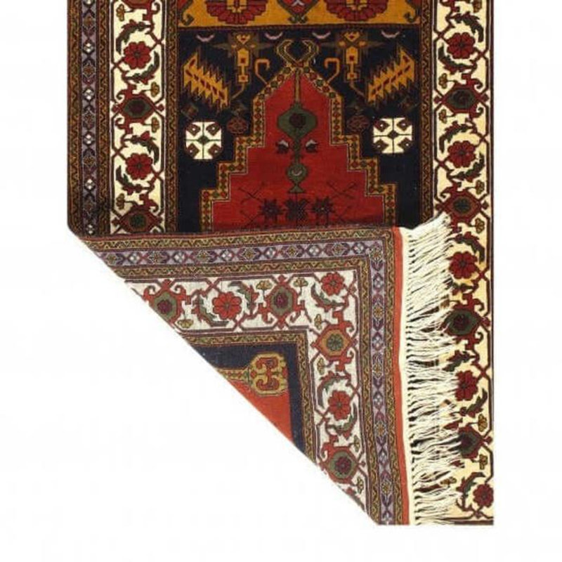Mildrid Oriental Area Rug in Red