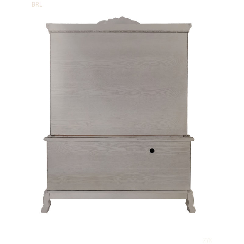 Bureau d'ordinateur et huche Bone