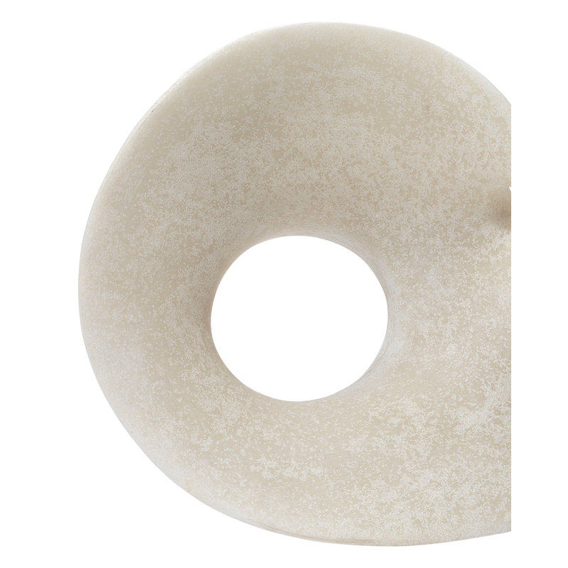 Amorphous Table Object, Small In Off White Resin, 14.5" H x 9" W x 9" D