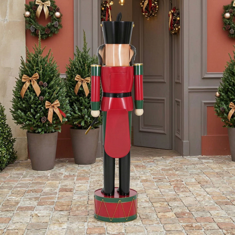 Casse-noisette classique en fer, décoration de Noël pour intérieur ou extérieur