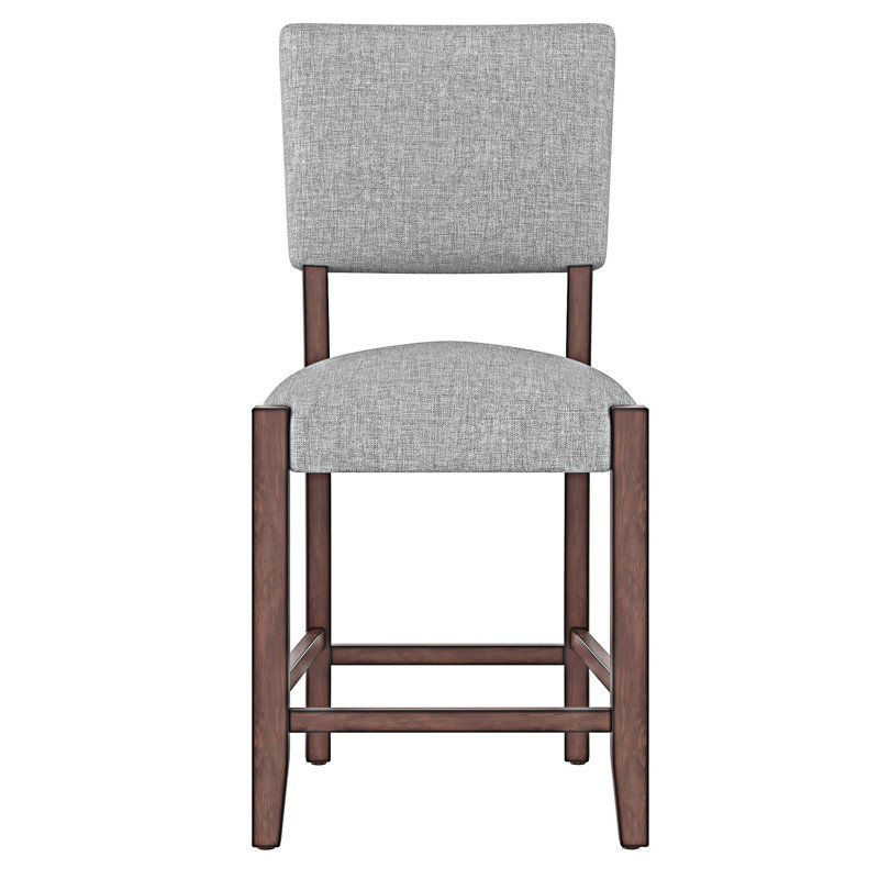 Ensemble de 4 chaises d'appoint rembourrées, Gris