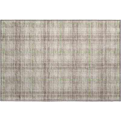 Premium Machine Washable Naglee AMF993 Plaid Rug