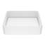Lavabo de salle de bain rectangulaire fait à la main blanc mat L 18 po x l 15 po x H 5 po Jasmine