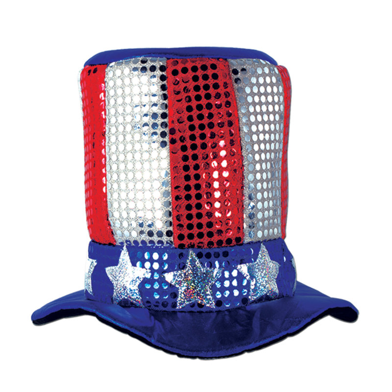 Haut-de-forme Glitz 'N Gleam Uncle Sam