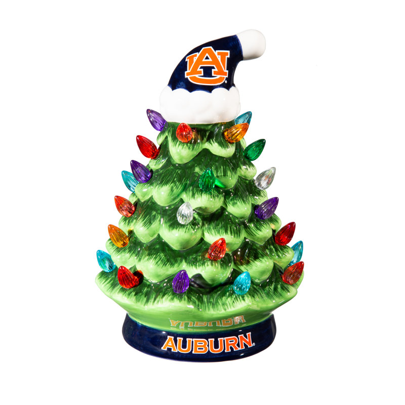 Arbre de Noël de table en céramique 8 po Maclachlan NCAA, Université Auburn