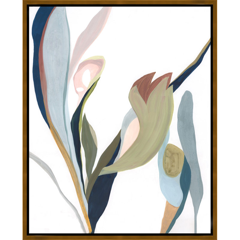First Petals II Painting by Giselle Kelly, 31.75" H x 25.75" W, Image Brush Gel