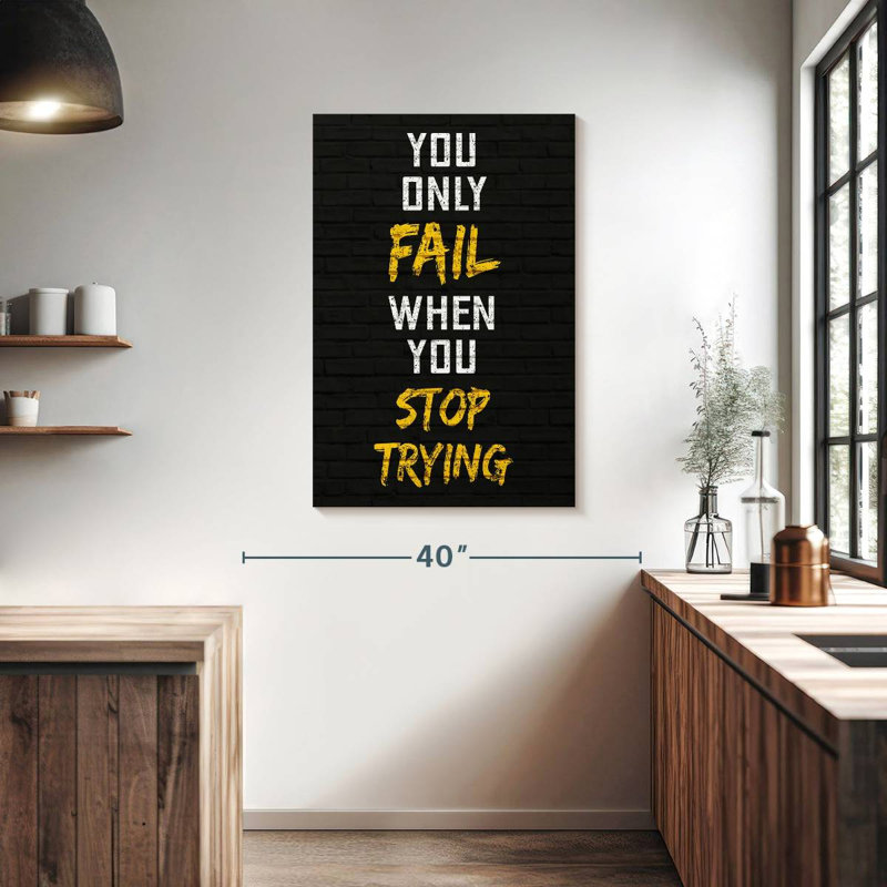 When You Stop Trying, 39" H x 26" W
