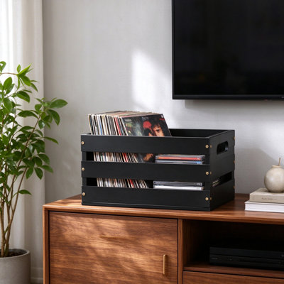Solid Wood 9.45 " H Media Shelves