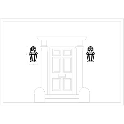 Martinsville Extra Large Four Light Outdoor Wall Lantern from Generation Lighting 