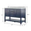 Meuble-lavabo simple 49 po avec dessus en marbre de Carrare Pfarr-95023350