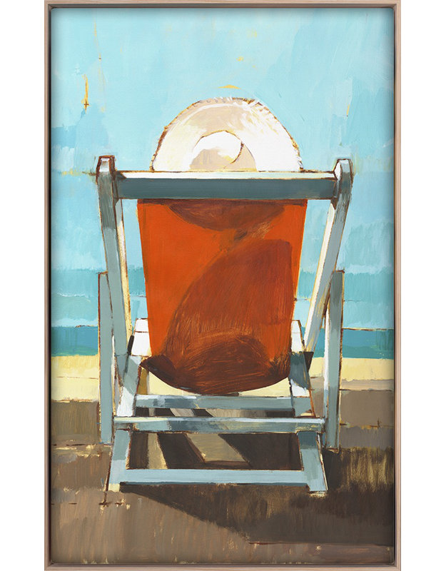 Beach Chairs 2 Print by PC Ngo