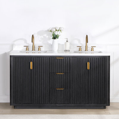 Ensemble de meuble-lavabo double 60 "Adela